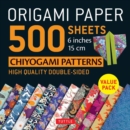 Origami Paper 500 sheets Chiyogami Designs 6 inch 15cm : High-Quality Origami Sheets Printed with 12 Different Designs Instructions for 8 Projects Included - Book