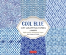 Cool Blue Gift Wrapping Papers - 6 sheets : 24 x 18 inch (61 x 45 cm) Wrapping Paper - Book