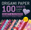 Origami Paper 100 sheets Hearts & Flowers 6" (15 cm) : Tuttle Origami Paper: Double-Sided Origami Sheets Printed with 12 Different Patterns: Instructions for 6 Projects Included - Book