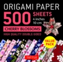 Origami Paper 500 sheets Cherry Blossoms 4" (10 cm) : Tuttle Origami Paper: Double-Sided Origami Sheets Printed with 12 Different Illustrated Patterns - Book