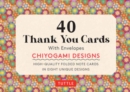 Chiyogami, 40 Thank You Cards with Envelopes : (4 1/2 x 3 inch blank cards in 8 unique designs) - Book
