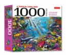 Tropical Coral Reef Marine Life - 1000 Piece Jigsaw Puzzle : Finished Size 29 in X 20 inch (74 x 51 cm) - Book
