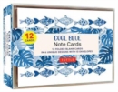 Cool Blue Note Cards - 12 Cards : In 6 Designs With 13 Envelopes (Card Sized 4 1/2 X 3 3/4 inch) - Book