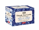 Blue & White, 40 Thank You Cards with Envelopes : (4 1/2 x 3 inch blank cards in 8 unique designs) - Book