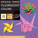 Origami Paper - Fluorescent Colors - 6 3/4" - 48 Sheets : Tuttle Origami Paper: Origami Sheets Printed with 6 Different Colors: Instructions for 6 Projects Included - Book
