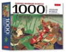 Samurai Warriors in Battle- 1000 Piece Jigsaw Puzzle : for Adults and Families - Finished Puzzle Size 29 x 20 inch (74 x 51 cm); A3 Sized Poster - Book