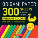 Origami Paper 300 sheets Vibrant Colors 4" (10 cm) : Tuttle Origami Paper: Double-Sided Origami Sheets Printed with 12 Different Designs - Book