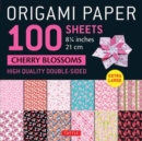 Origami Paper 100 sheets Cherry Blossoms 8 1/4" (21 cm) : Extra Large Double-Sided Origami Sheets Printed with 12 Different Color Combinations (Instructions for 5 Projects Included) - Book