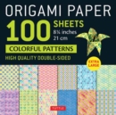 Origami Paper 100 sheets Colorful Patterns 8 1/4" (21 cm) : Extra Large Double-Sided Origami Sheets Printed with 12 Different Color Combinations (Instructions for 5 Projects Included) - Book