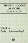 The Psychology of Word Meanings - Book