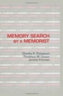 Memory Search By A Memorist - Book