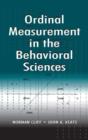 Ordinal Measurement in the Behavioral Sciences - Book