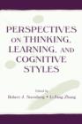 Perspectives on Thinking, Learning, and Cognitive Styles - Book