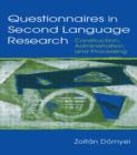Questionnaires in Second Language Research : Construction, Administration, and Processing - Book