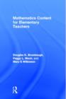 Mathematics Content for Elementary Teachers - Book