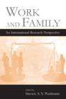 Work and Family : An International Research Perspective - Book