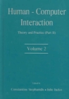Human-Computer Interaction : Theory and Practice (part 2), Volume 2 - Book