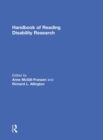 Handbook of Reading Disability Research - Book