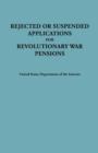 Rejected or Suspended Applications for Revolutionary War Pensions - Book