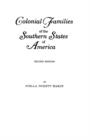Colonial Families of the Southern States of America - Book