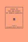 Index to the 1800 Census of North Carolina - Book