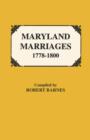 Maryland Marriages 1778-1800 - Book