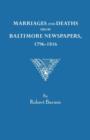 Marriages and Deaths from Baltimore Newspapers, 1796-1816 - Book