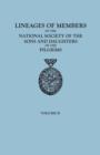 Lineages of Members of the National Society of the Sons and Daughters of the Pilgrims, 1929-1952. in Two Volumes. Volume II - Book