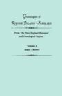 Genealogies of Rhode Island Families from the New England Historical and Genealogical Register. in Two Volumes. Volume I : Alden - Mowry - Book