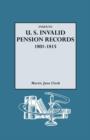 Index to U.S. Invalid Pension Records, 1801-1815 - Book