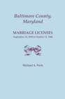 Baltimore County, Maryland, Marriage Licenses : September 14, 1839 to October 31, 1846 - Book