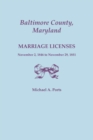 Baltimore County, Maryland, Marriage Licenses, November 2, 1846 to November 29, 1851 - Book