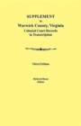 Supplement to Warwick County, Virginia : Colonial Court Records in Transcription, Third Edition - Book
