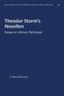 Theodor Storm's Novellen : Essays on Literary Technique - Book