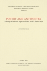 Poetry and Antipoetry : A Study of Selected Aspects of Max Jacob's Poetic Style - Book