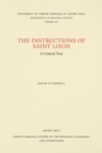 Instructions of Saint Louis : A Critical Text - Book