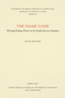 The Name Game : Writing/Fading Writer in De Donde Son Los Cantantes - Book