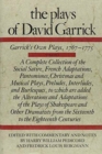The Plays of David Garrick, Volume 2 : Garrick's Own Plays, 1767 - 1775 - Book