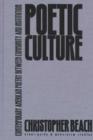 Poetic Culture : Contemporary American Poetry between Community and Institution - Book