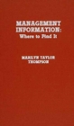 Management Information : Where to Find It - Book