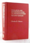 Research and Reference Guide to French Studies - Book