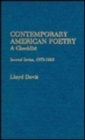Contemporary American Poetry : A Checklist-Second Series, 1973-1983 - Book