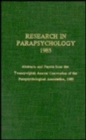 Research in Parapsychology 1985 - Book