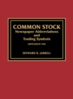Common Stock Newspaper Abbreviations and Trading Symbols, Supplement One - Book