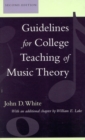 Guidelines for College Teaching of Music Theory - Book