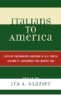 Italians to America, November 1902 - March 1903 : Lists of Passengers Arriving at U.S. Ports - Book