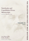 Notebooks and Unpublished Prose Manuscripts: Volume IV : Notes - Book