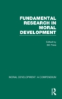 Fundamental Research in Moral Development - Book
