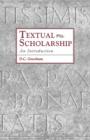 Textual Scholarship : An Introduction - Book