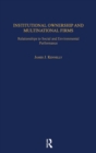 Institutional Ownership and Multinational Firms : Relationships to Social and Environmental Performance - Book